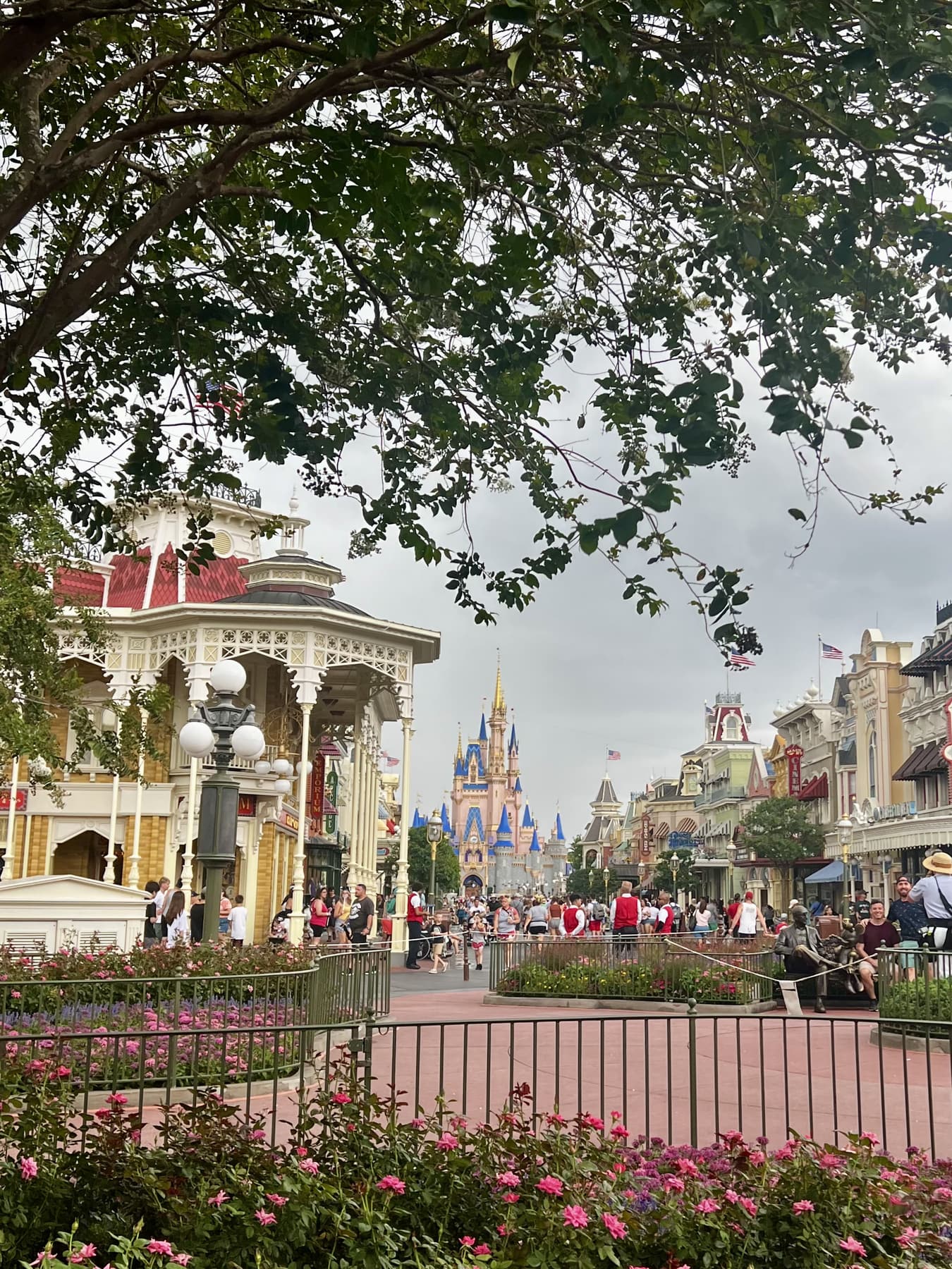 Main Street looking towards the castle at Walt Disney World